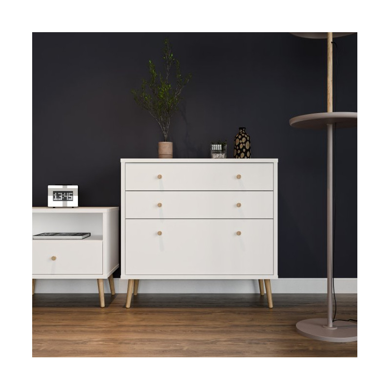 Mała komoda 90 cm Harllson HLTK211EC biały