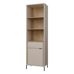 Regał z szafką 60 cm Seravel – idealny do małych wnętrz