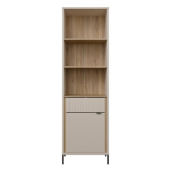 Regał z szafką 60 cm Seravel – idealny do małych wnętrz