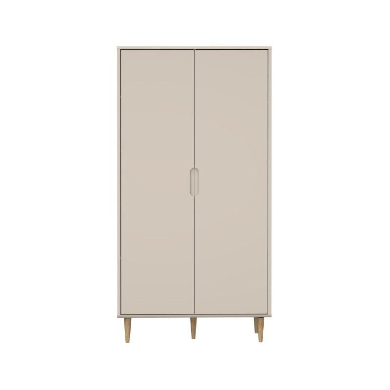 Szafa na ubrania 100 cm Sherbrooke do sypialni | kolor piaskowy