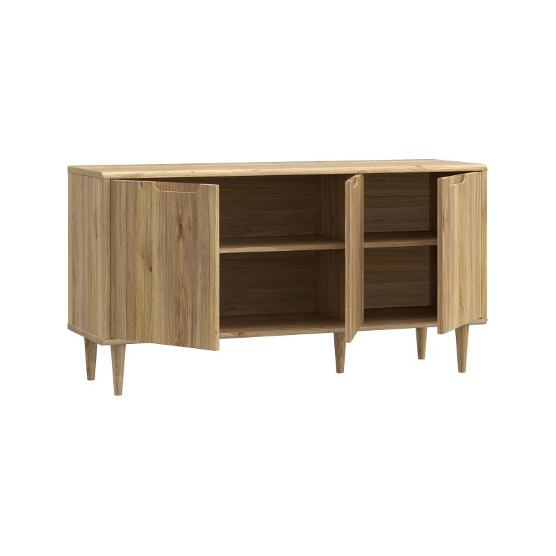 Niska komoda 140 cm Sherbrooke | dąb mauvella