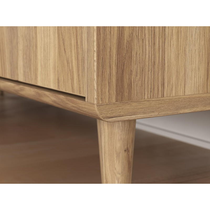 Niska komoda 140 cm Sherbrooke | dąb mauvella
