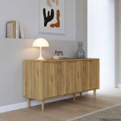 Niska komoda 140 cm Sherbrooke | dąb mauvella