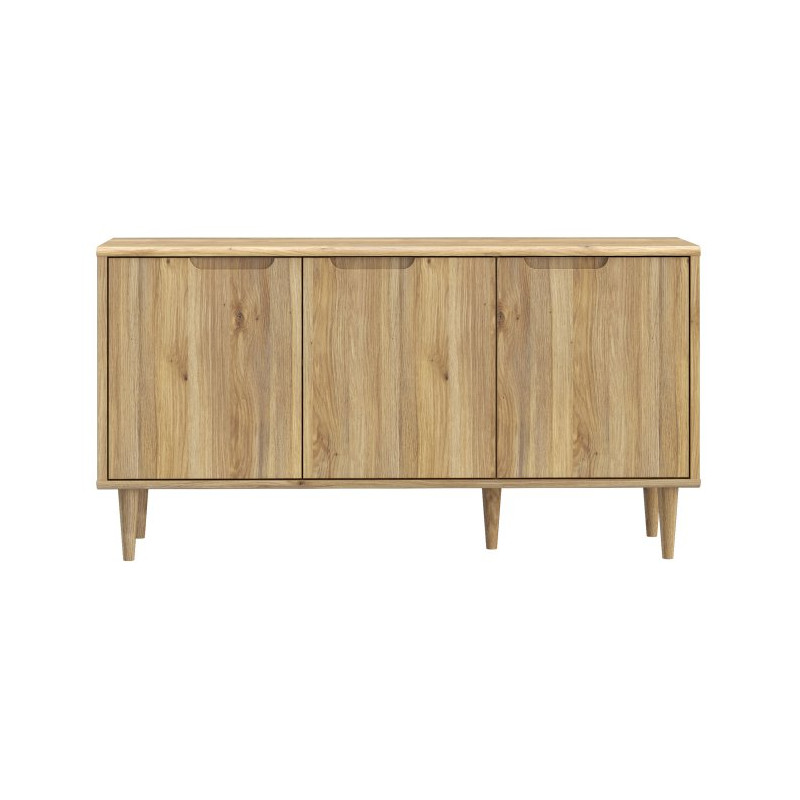 Niska komoda 140 cm Sherbrooke | dąb mauvella