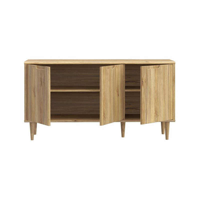 Niska komoda 140 cm Sherbrooke | dąb mauvella