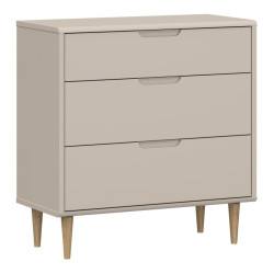 Mała komoda z szufladami 90 cm Sherbrooke | piaskowy