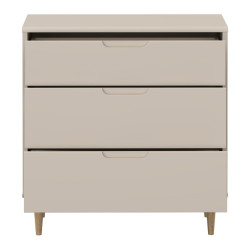 Mała komoda z szufladami 90 cm Sherbrooke | piaskowy