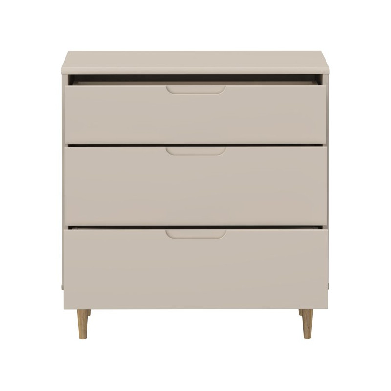 Mała komoda z szufladami 90 cm Sherbrooke | piaskowy