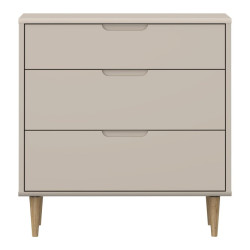 Mała komoda z szufladami 90 cm Sherbrooke | piaskowy