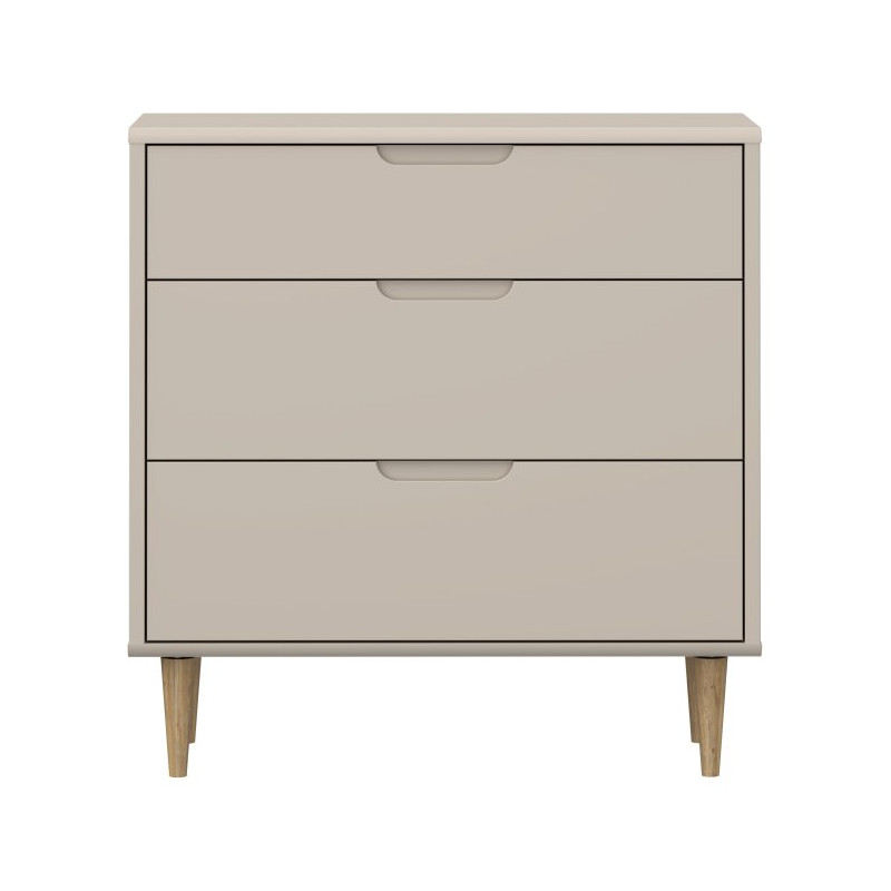 Mała komoda z szufladami 90 cm Sherbrooke | piaskowy