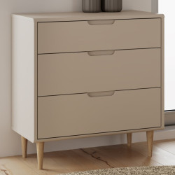 Mała komoda z szufladami 90 cm Sherbrooke | piaskowy