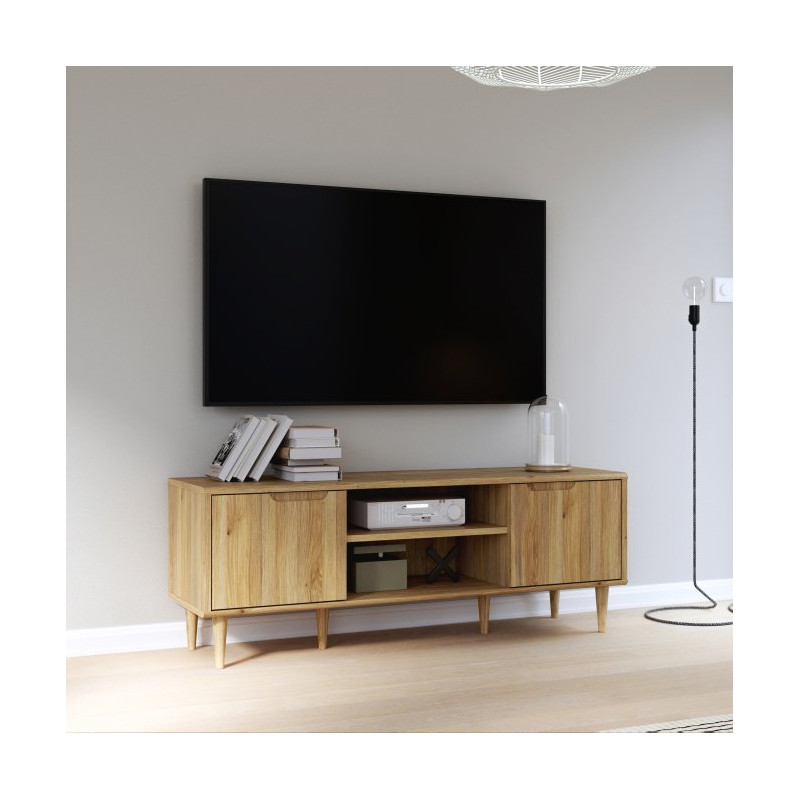 Szafka RTV 155 cm Sherbrooke do salonu | dąb mauvella