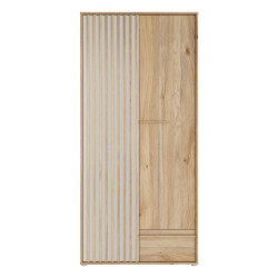 Dwudrzwiowa szafa ubraniowa 93 cm Arank | dąb mauvella