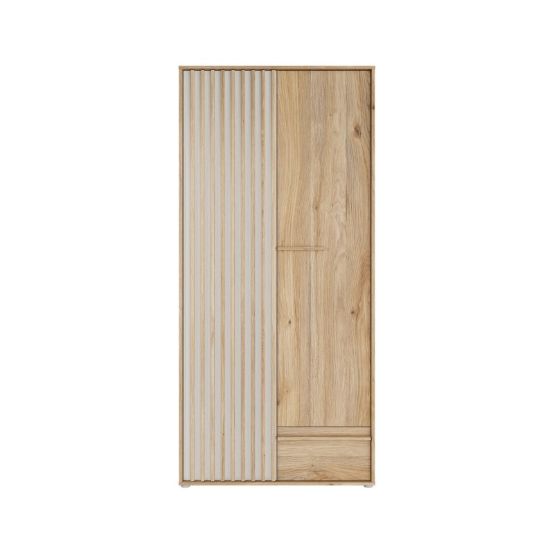 Dwudrzwiowa szafa ubraniowa 93 cm Arank | dąb mauvella