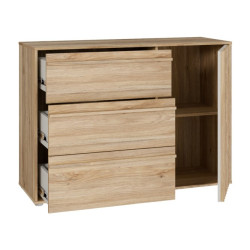 Komoda z szufladami 120 cm Arank | dąb mauvella