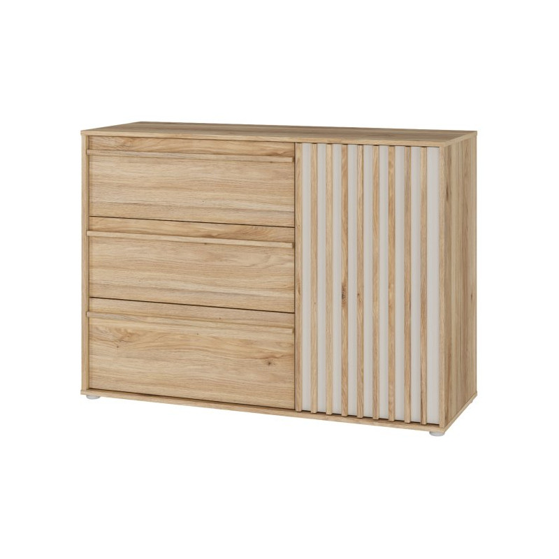 Komoda z szufladami 120 cm Arank | dąb mauvella