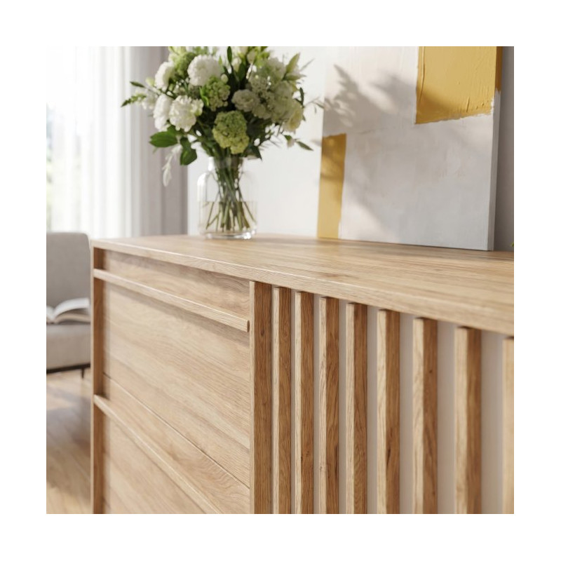Komoda z szufladami 120 cm Arank | dąb mauvella
