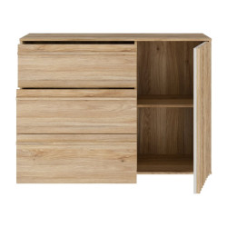 Komoda z szufladami 120 cm Arank | dąb mauvella