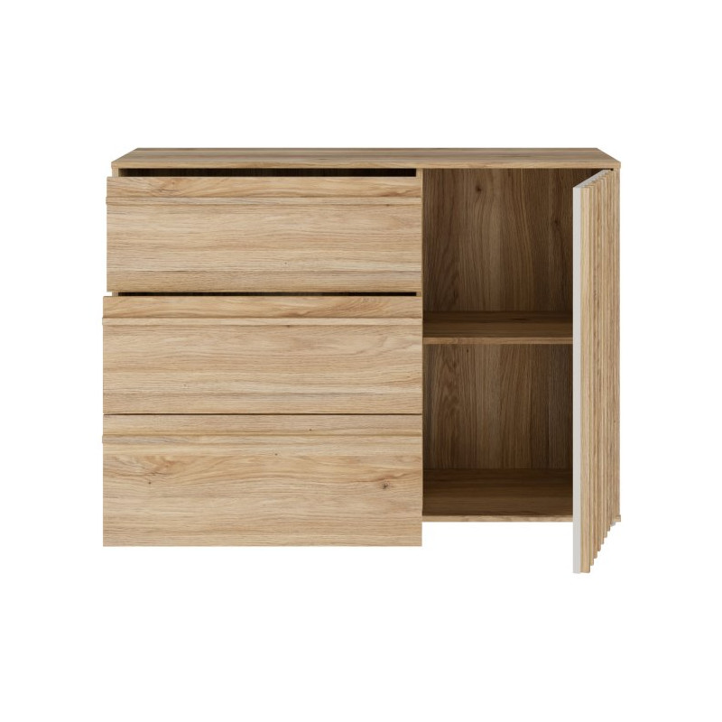Komoda z szufladami 120 cm Arank | dąb mauvella