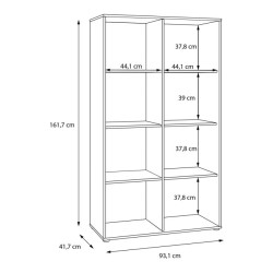 Witryna do salonu 93 cm Arank | dąb mauvella