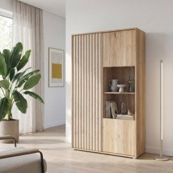 Witryna do salonu 93 cm Arank | dąb mauvella