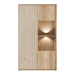 Witryna do salonu 93 cm Arank | dąb mauvella