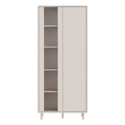 Witryna dwudrzwiowa 85 cm Playly do salonu | kolor piaskowy