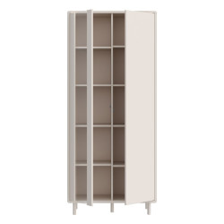 Witryna dwudrzwiowa 85 cm Playly do salonu | kolor piaskowy