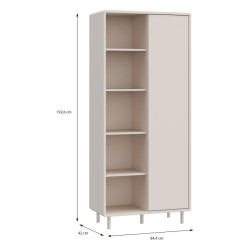 Wysoka szafka 85 cm Playly PYYS721EC piaskowy
