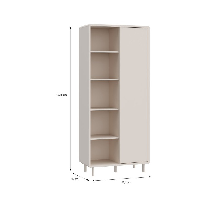 Wysoka szafka 85 cm Playly PYYS721EC piaskowy