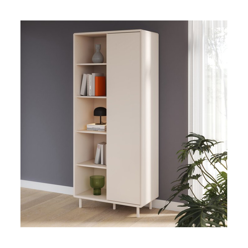 Wysoka szafka 85 cm Playly PYYS721EC piaskowy