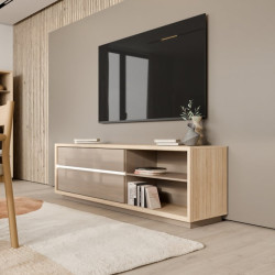 Szafka RTV 180 cm Ficar FCRT222LB – z oświetleniem LED