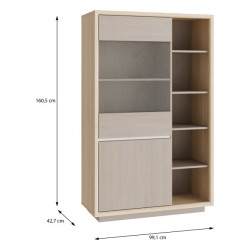 Witryna 160 cm Ficar FCRV622LB – z oświetleniem LED