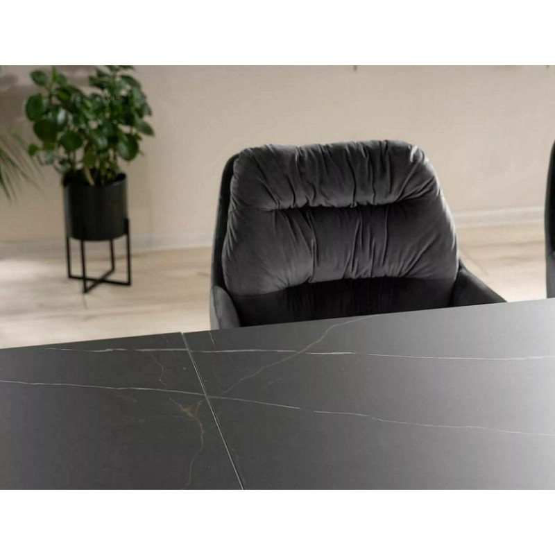 Stół ceramiczny Westin Ceramic sahara noir/czarny mat(160-240)x90