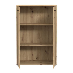 Komoda wysoka dąb artisan 111,1 cm – 2 półki, nowoczesna | Domowanie.pl