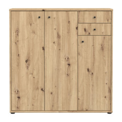 Wysoka komoda 110 cm Archbox | kolor dąb artisan