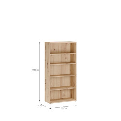 Regał pokojowy 75 cm ARCHBOX | kolor dąb artisan