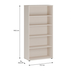 Regał pokojowy 75 cm ARCHBOX | kolor piaskowy