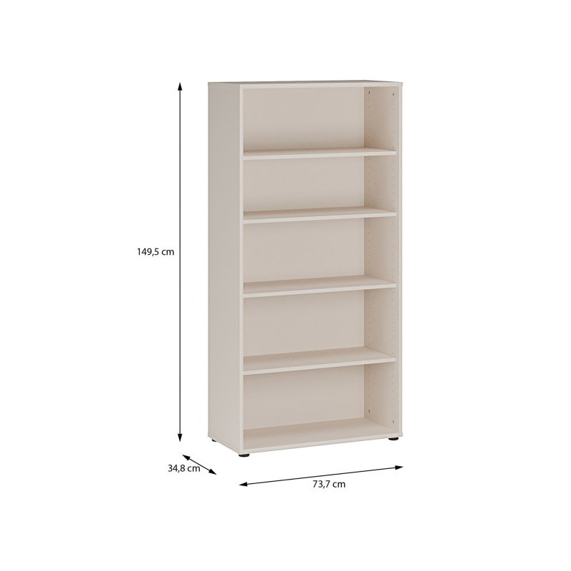 Regał pokojowy 75 cm ARCHBOX | kolor piaskowy