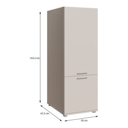 Szafka wysoka 50 cm Washcab WCVR142 – beż piaskowy
