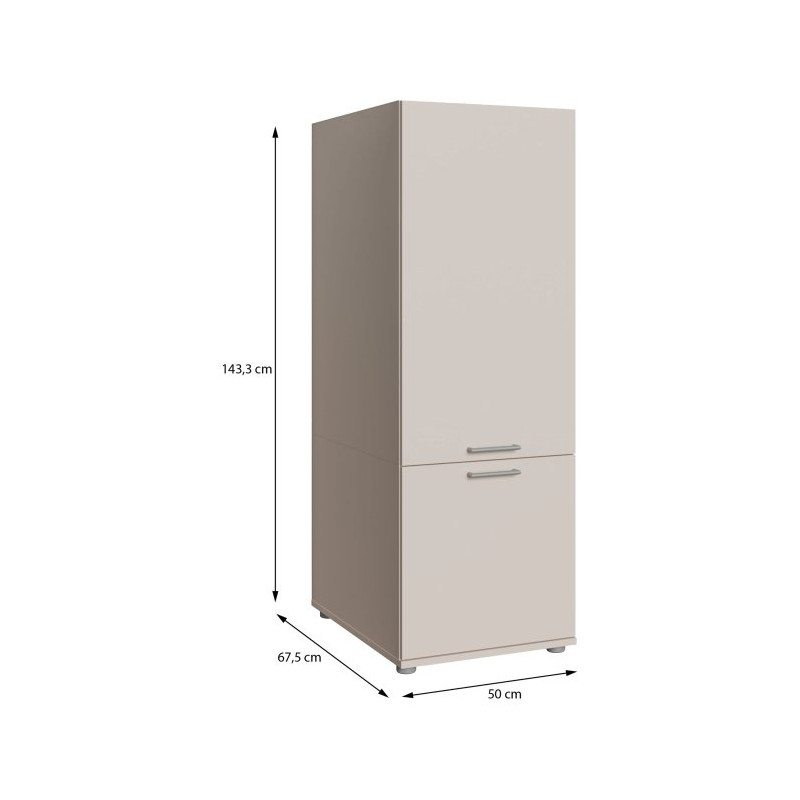 Szafka wysoka 50 cm Washcab WCVR142 – beż piaskowy