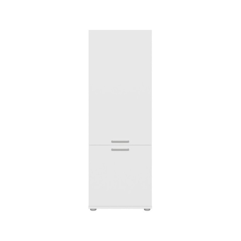 Biała szafka wysoka 50 cm Washcab WCVR142 do łazienki