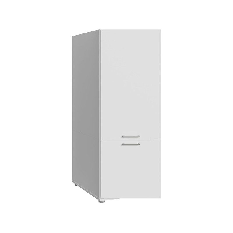 Biała szafka wysoka 50 cm Washcab WCVR142 do łazienki