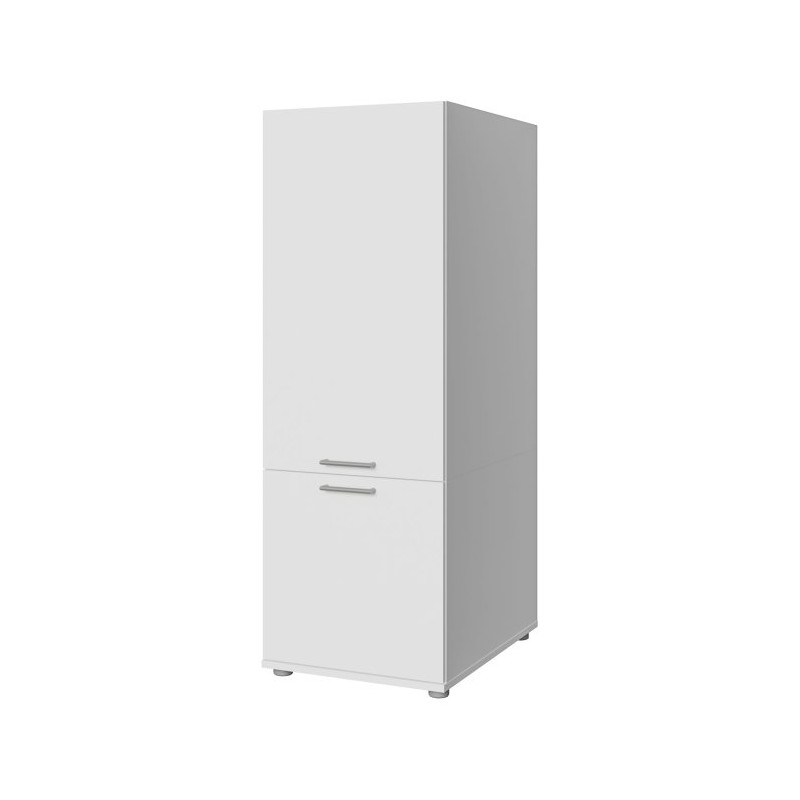Biała szafka wysoka 50 cm Washcab WCVR142 do łazienki