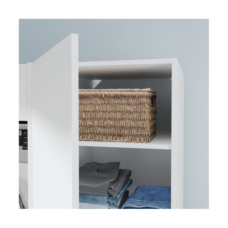 Biała szafka wysoka 50 cm Washcab WCVR142 do łazienki