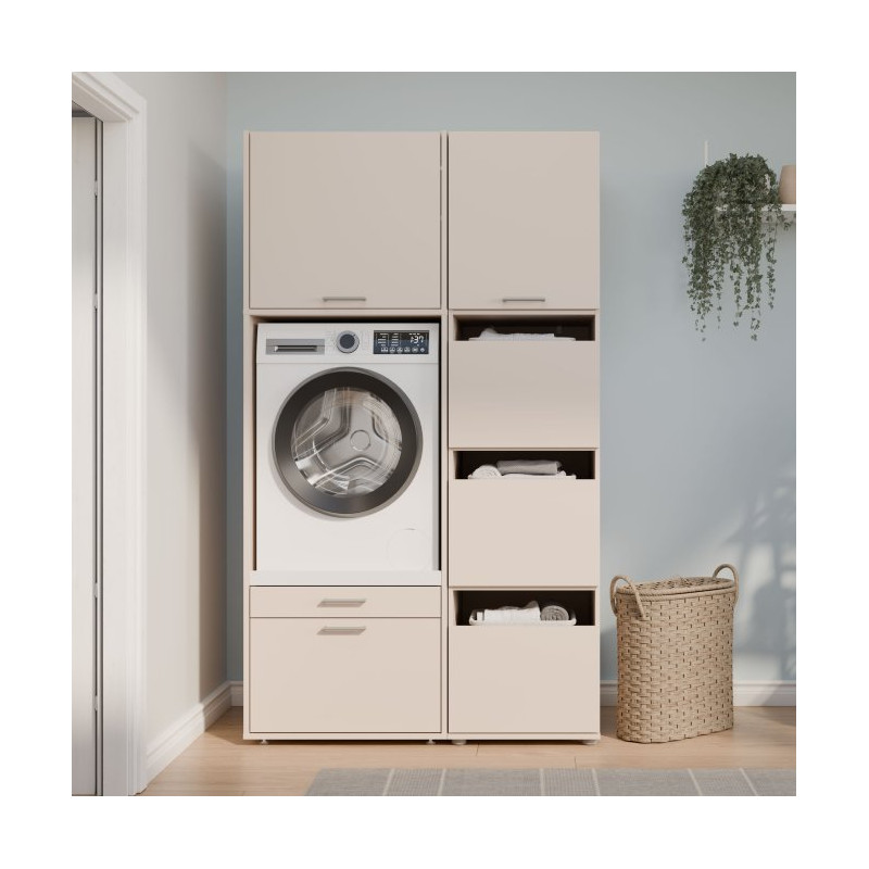 Wąska szafka 50 cm do łazienki Washcab beż piaskowy