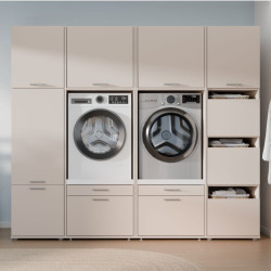 Wąska szafka 50 cm do łazienki Washcab beż piaskowy