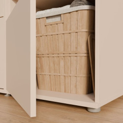Wąska szafka 50 cm do łazienki Washcab beż piaskowy