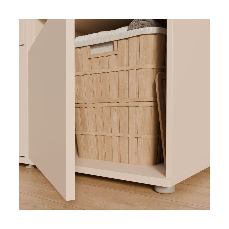 Wąska szafka 50 cm do łazienki Washcab beż piaskowy