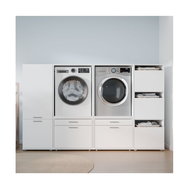 Wąska szafka 50 cm do łazienki Washcab biały